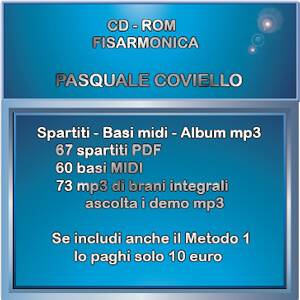 cd rom mp3 con spartiti e senza il metodo pdf incluso per fisarmonica